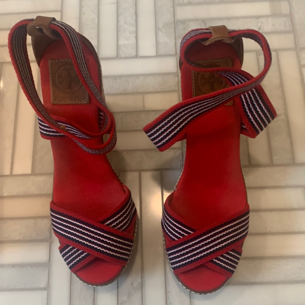 Tory Burch wedge sandals size 9